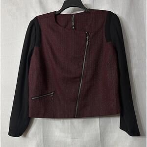 NWT View by Walter Baker Womens Long Sleeve Zipped Front Jacket Coat Plus 2X